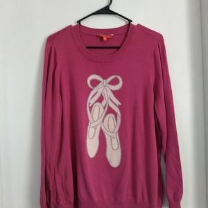 Modcloth Ballet Slippers Knit Sweater in Pink